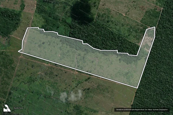Imagem de satélite de Infração Ambiental em Humaitá - AM