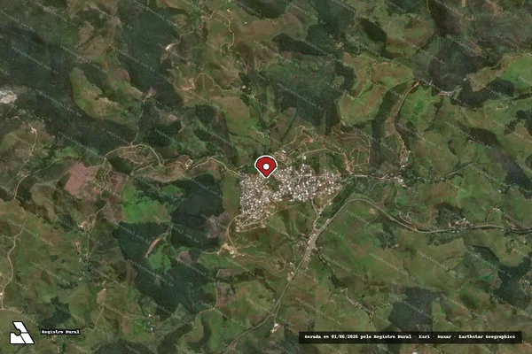 Imagem de satélite — Embargo IBAMA — Infração da Fauna - Santa Bárbara do Monte Verde/MG
