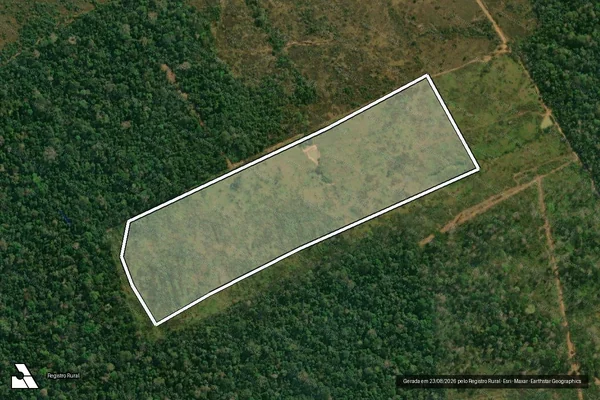 Imagem de satélite de Infração Ambiental em Lábrea - AM