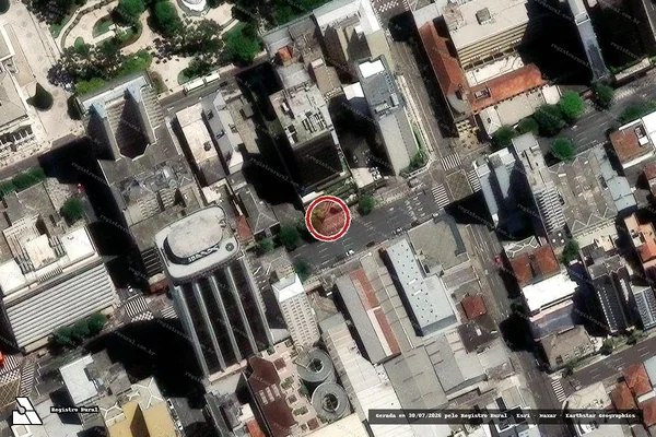 Imagem de satélite de Infração Ambiental em Curitiba - PR