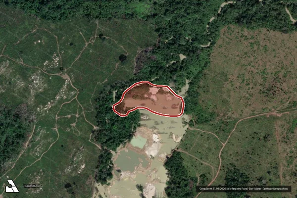 Imagem de satélite de Infração da Flora em Altamira - PA
