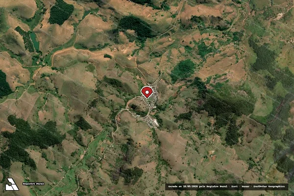 Imagem de satélite — Embargo IBAMA — Infração da Fauna — Antônio Prado de Minas/MG