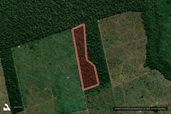 Imagem de satélite de Infração da Flora em Porto Velho - RO