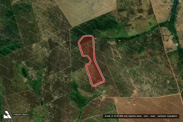 Imagem de satélite de Desmatamento em Confresa - MT