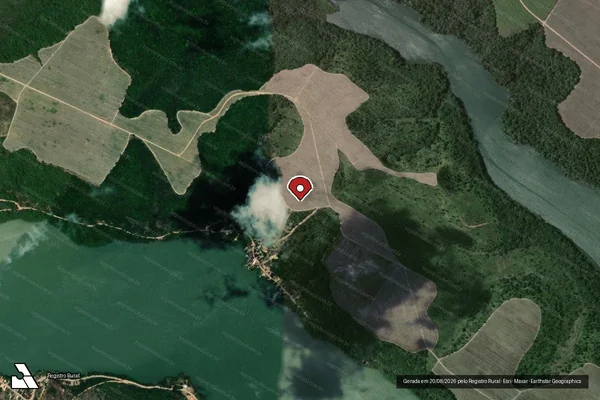 Imagem de satélite — Embargo IBAMA — Infração da Flora - Jequiá da Praia/AL