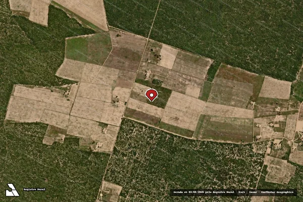 Imagem de satélite — Embargo IBAMA — Infração Ambiental — Araripina/PE