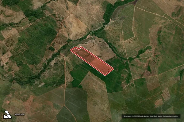 Imagem de satélite de Infração da Flora em Serra Nova Dourada - MT