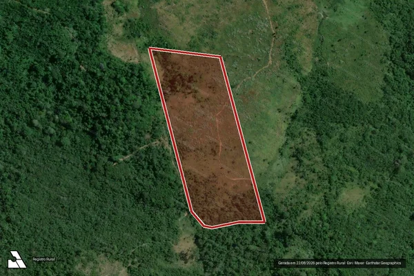 Imagem de satélite de Infração da Flora em Pacajá - PA