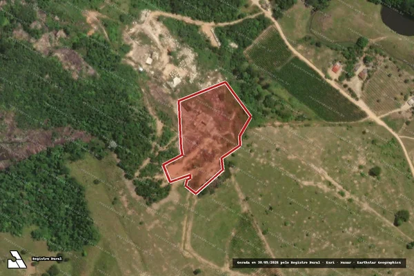 Imagem de satélite de Infração Ambiental em Barra de São Francisco - ES