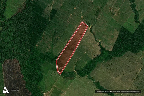 Imagem de satélite de Desmatamento em Porto Velho - RO