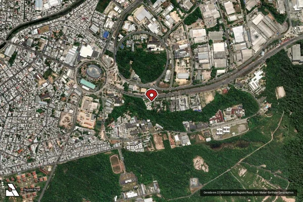 Imagem de satélite — Embargo IBAMA — Infração da Flora - Manaus/AM