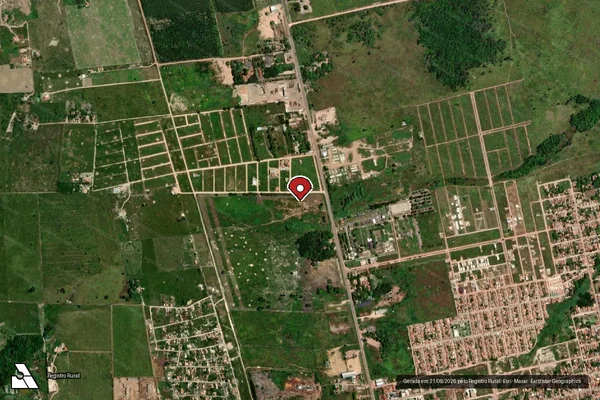Imagem de satélite — Embargo IBAMA — Infração Ambiental - Tailândia/PA