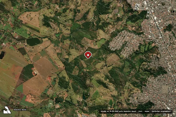 Imagem de satélite — Embargo IBAMA — Infração Ambiental - Anápolis/GO