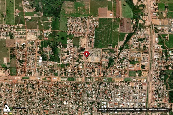 Imagem de satélite — Embargo IBAMA — Infração Ambiental - Guarantã do Norte/MT