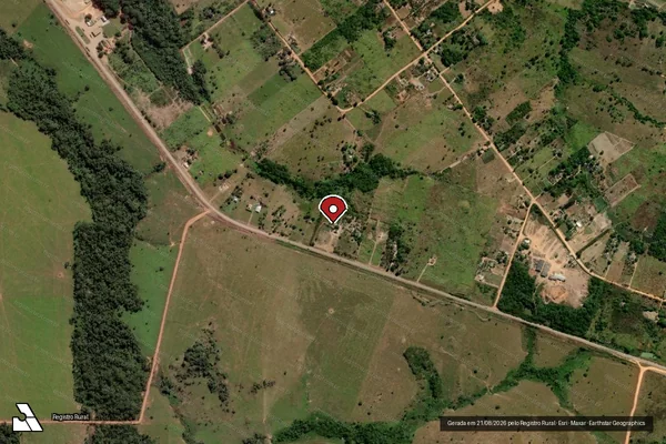 Imagem de satélite — Embargo IBAMA — Infração Ambiental - Carlinda/MT