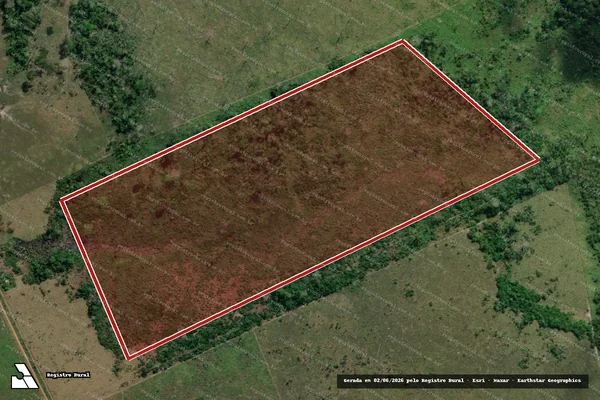 Imagem de satélite de Infração da Flora em Lábrea - AM