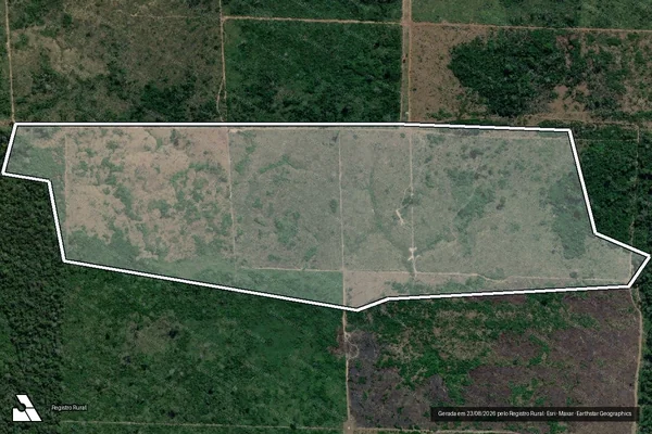 Imagem de satélite de Infração da Flora em Lábrea - AM