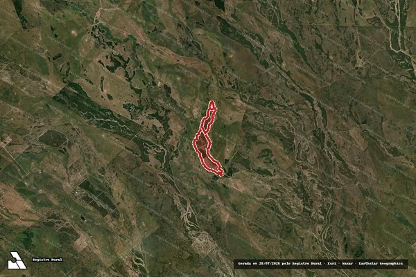 Imagem de satélite de Infração da Flora em Corumbá - MS