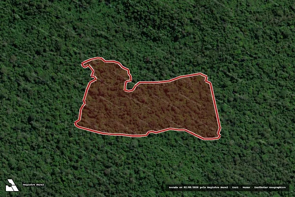 Imagem de satélite — Embargo IBAMA — Infração da Flora - São Félix Do Xingu/PA