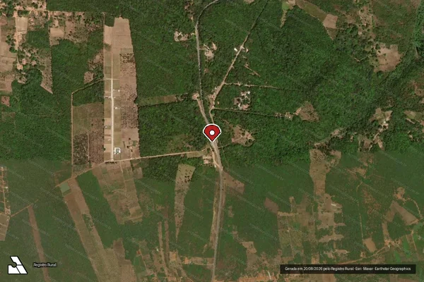 Imagem de satélite — Embargo IBAMA — Infração Ambiental - Tianguá/CE