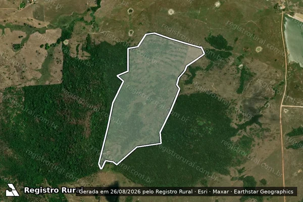 Imagem de satélite de Infração da Flora em Tucumã - PA