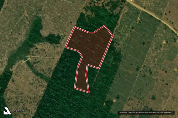 Imagem de satélite de Infração da Flora em Machadinho D'Oeste - RO