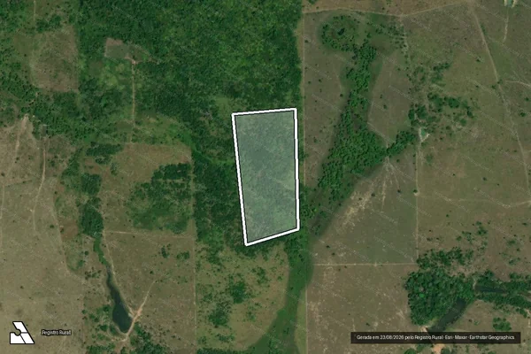 Imagem de satélite de Infração Ambiental em Mucajaí - RR