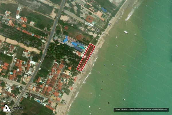 Imagem de satélite de Infração Ambiental em Maragogi - AL