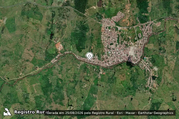 Imagem de satélite — Embargo IBAMA — Infração Ambiental — Ibicaraí/BA