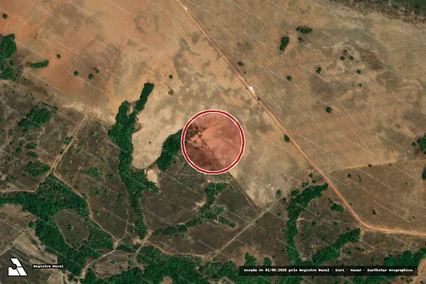 Imagem de satélite de Desmatamento em Uirapuru - GO