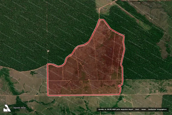 Imagem de satélite de Infração Ambiental em Colniza - MT