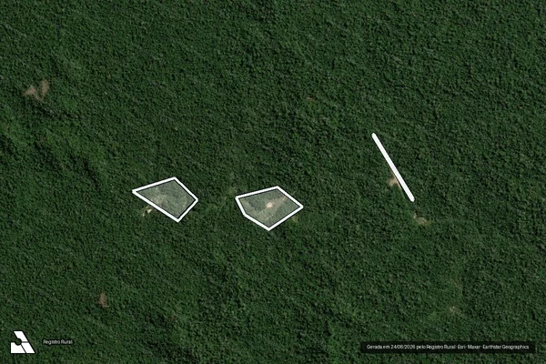 Imagem de satélite de Infração Ambiental em Novo Progresso - PA