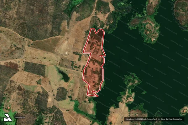 Imagem de satélite de Infração Ambiental em Orós - CE