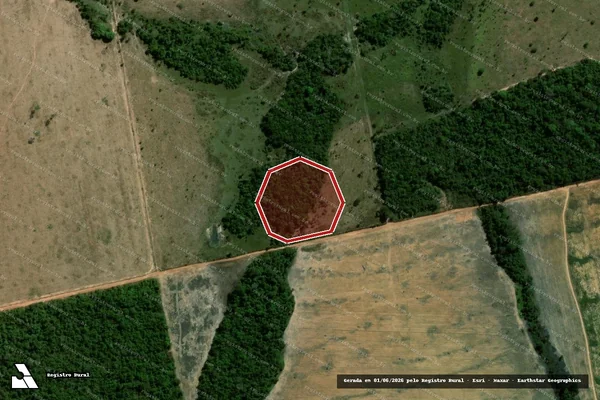 Imagem de satélite de Infração Ambiental em Confresa - MT