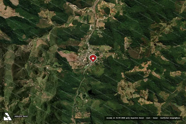 Imagem de satélite de Infração Ambiental em Marechal Floriano - ES (marcador da localização)