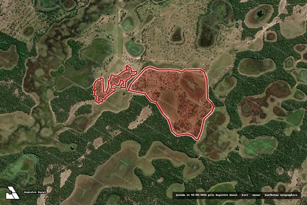Imagem de satélite de Infração da Flora em Aquidauana - MS