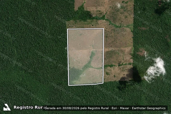Imagem de satélite de Infração Ambiental em Tucumã - PA