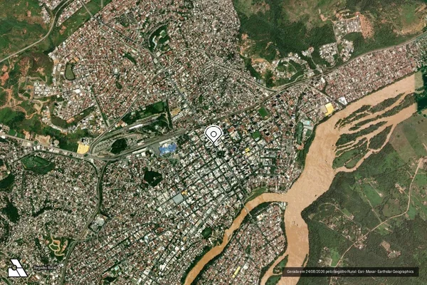 Imagem de satélite de Infração da Fauna em Governador Valadares - MG (marcador da localização)