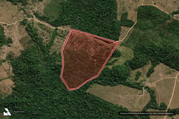 Imagem de satélite de Infração Ambiental em Aripuanã - MT