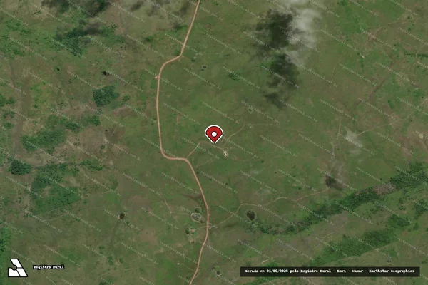 Imagem de satélite — Embargo IBAMA — Infração da Flora - Centro Novo do Maranhão/MA