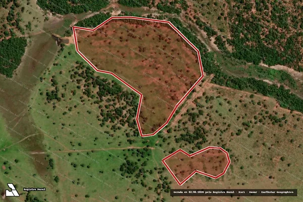 Imagem de satélite de Infração da Flora em Amambai - MS