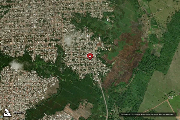 Imagem de satélite — Embargo IBAMA — Infração Ambiental - Macapá/AP