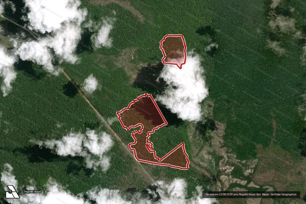 Imagem de satélite de Infração da Flora em Portel - PA