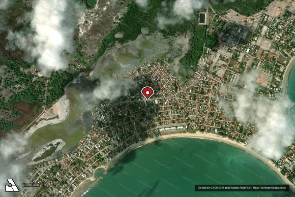 Imagem de satélite — Embargo IBAMA — Infração Ambiental - Ipojuca/PE