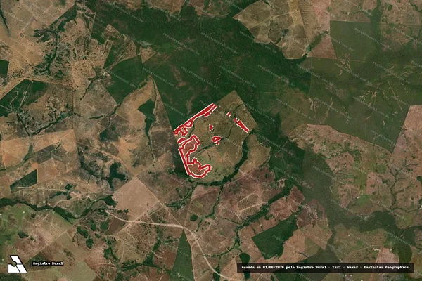 Imagem de satélite de Infração da Flora em Crixás - GO