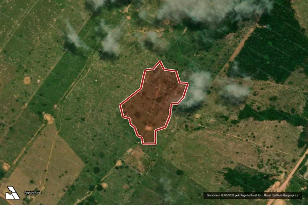 Imagem de satélite de Desmatamento em Porto Velho - RO