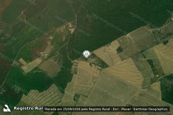 Imagem de satélite — Embargo IBAMA — Infração Ambiental - Açailândia/MA