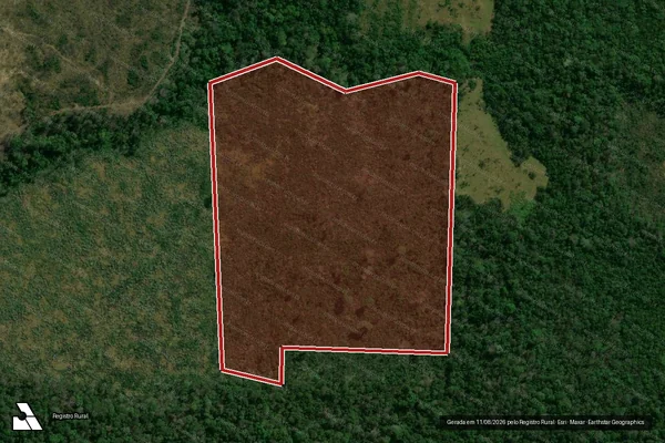 Imagem de satélite de Infração Ambiental em Porto Velho - RO