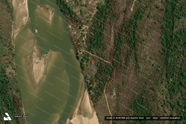 Imagem de satélite de Infração da Flora em Aruanã - GO