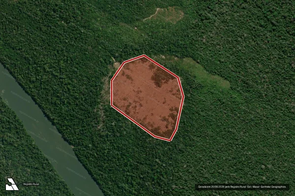 Imagem de satélite de Infração Ambiental em Colniza - MT